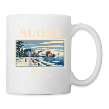 Finnland Oulu Vintage Reisemarke - Tasse - Weiß - Rechts
