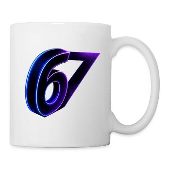 67 Néon Lumineux - Mug blanc - blanc - Droite