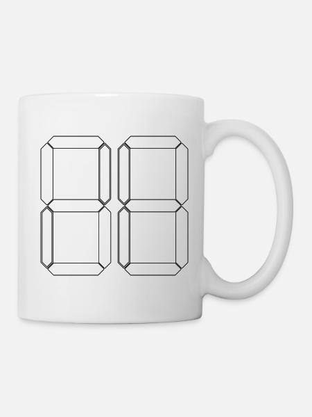 NUMMER 53 Dreiundfünfzig Geschenk Digital - Tasse - Weiß