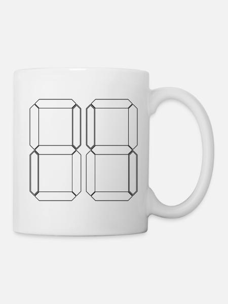 NUMMER 52 Zweiundfünfzig Geschenk Digital - Tasse - Weiß