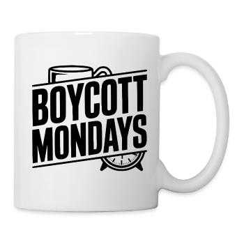 Boycott Mondays - Mug blanc - blanc - Droite