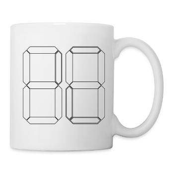 NUMÉRO 64 Soixante-quatre Cadeaux Numériques - Mug blanc - blanc - Droite