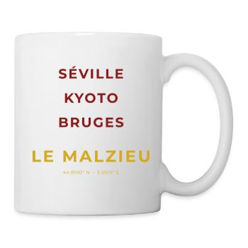 Le Malzieu Lozère - Séville - Kyoto - Bruges - Mug blanc - blanc - Droite