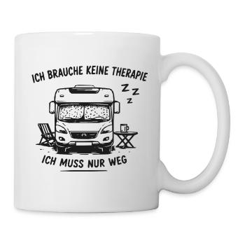 Vanlife Flucht Auszeit - Tasse - Weiß - Rechts