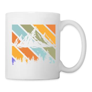 Hiking Mountain Trail Backpacking Outdoors Poaching - Mug - white - Right