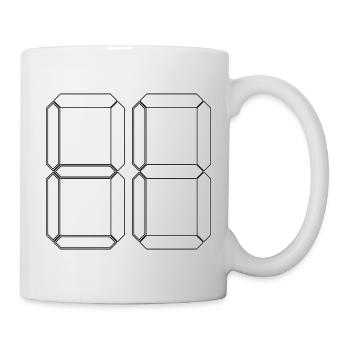 NUMMER 73 Dreiundsiebzig Geschenk Digital - Tasse - Weiß - Rechts