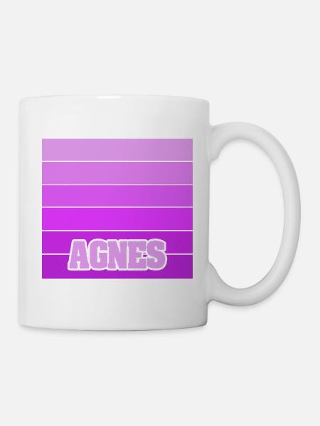 Maedchenname Agnes - Tasse - Weiß