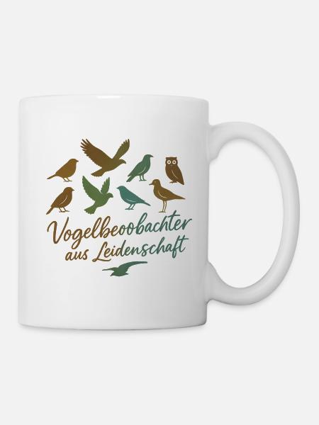 Vogelbeobachter aus Leidenschaft - Tasse - Weiß