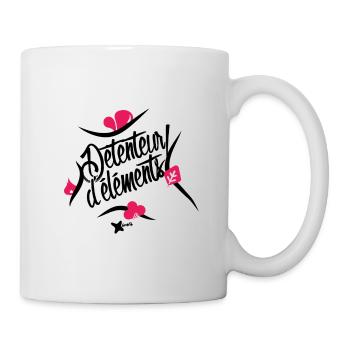 Force des elements (eau, feu, air et terre) - Mug blanc - blanc - Droite