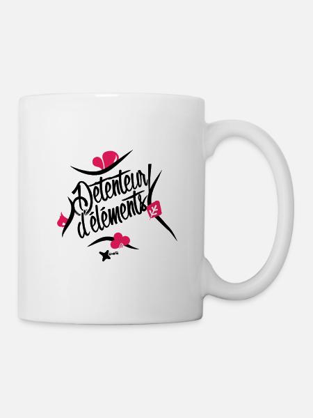 Force des elements (eau, feu, air et terre) - Mug blanc - blanc