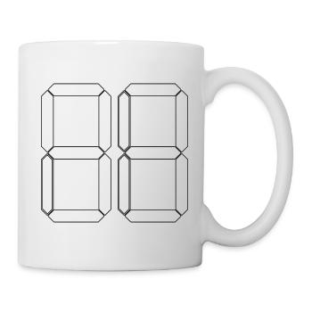 NUMMER 93 Dreiundneunzig Geschenk Digital - Tasse - Weiß - Rechts
