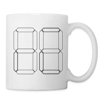 NUMMER 94 Vierundneunzig Geschenk Digital - Tasse - Weiß - Rechts