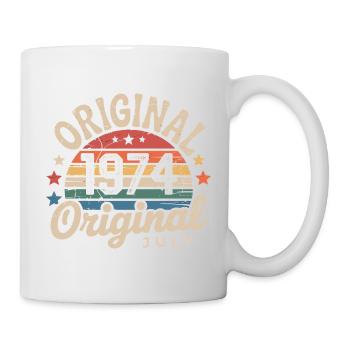 Original Juillet 1974 Anniversaire Vintage Retro - Mug blanc - blanc - Droite