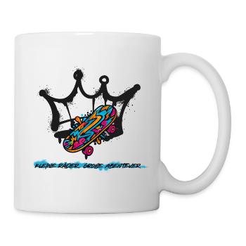 Skatershirt für Kids - Tasse - Weiß - Rechts