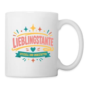 Lieblingstante Offiziell - Tasse - Weiß - Rechts