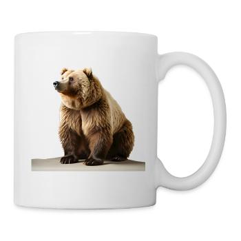 A rattical brown bear - Mug - white - Right