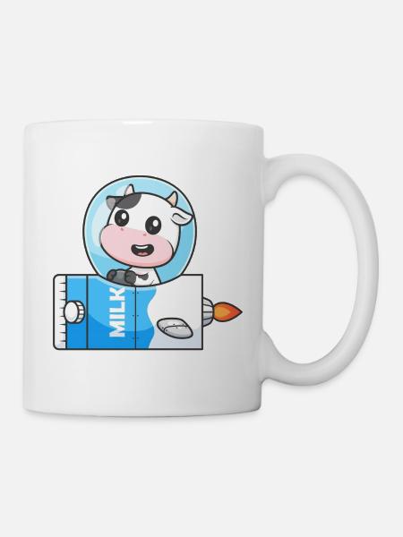 La Lune Laitière Vacche Rocket - Mug blanc - blanc