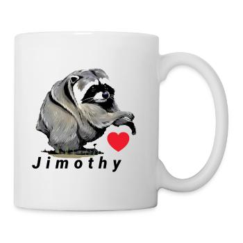Conception du cœur de Jimothy Suricate - Mug blanc - blanc - Droite
