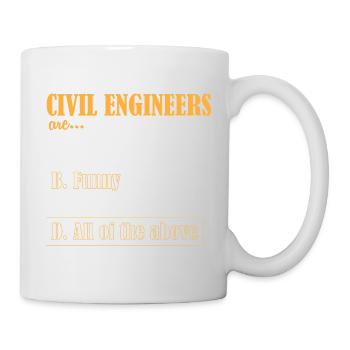 Ingénieur civil sur chantier de construction - Mug blanc - blanc - Droite