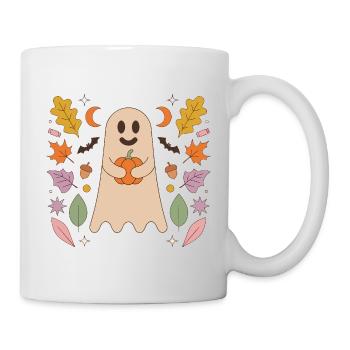 Pumpkin Hug Ghost - Tasse - Weiß - Rechts