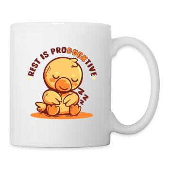 Le reste est productif - Mug blanc - blanc - Droite