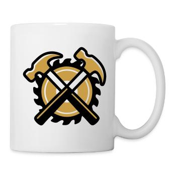 Blason du marteau artisan - Mug blanc - blanc - Droite