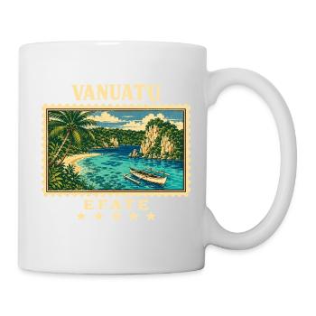 Vanuatu Efate Vintage Travel Brand - Mug - white - Right