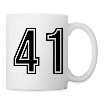 Symbole numérique 41 - Mug blanc - blanc - Droite