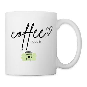 Club de Café | Chemise typographique Coffee Lover - Mug blanc - blanc - Droite