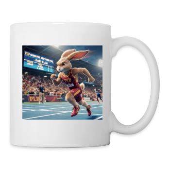 Rabbit Sprint on the Track - Mug - white - Right