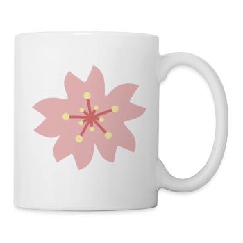 Rouge Sakura Blütenblüte - Tasse - Weiß - Rechts