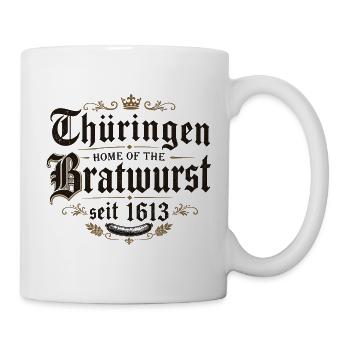 Thüringen Bratwurst Heritage 1613 - Tasse - Weiß - Rechts