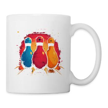 Funny Bowling Pins - Mug - white - Right