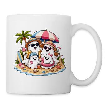 Sommer Geister am Strand - Tasse - Weiß - Rechts