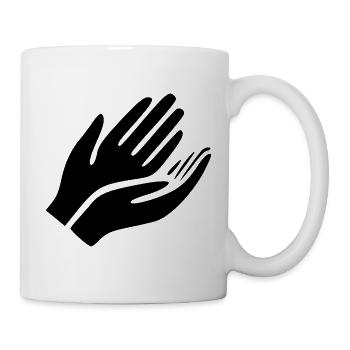 Open Hands Gesture - Mug - white - Right