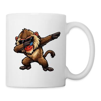 Dabbing Pavian - Tasse - Weiß - Rechts
