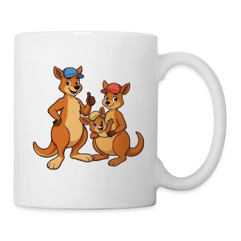 Kangaroo Family Cap Trio - Mug - white - Right