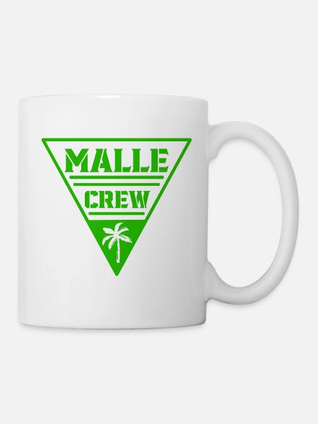 Mallie Crew Palm Triangle - Tasse - Weiß