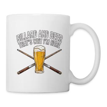 Billard Bier Bar - Tasse - Weiß - Rechts
