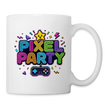 Retro Pixel Party années 80 - Mug blanc - blanc - Droite
