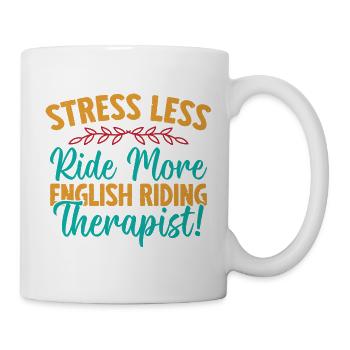 Hobby Horse Rider THerapist English Riding - Tasse - Weiß - Rechts