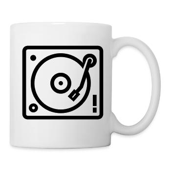 DJ-Plattenspieler - Tasse - Weiß - Rechts