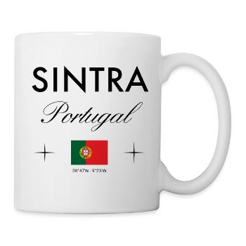 Sintra Portugal Koordinaten Reise Souvenir - Tasse - Weiß - Rechts