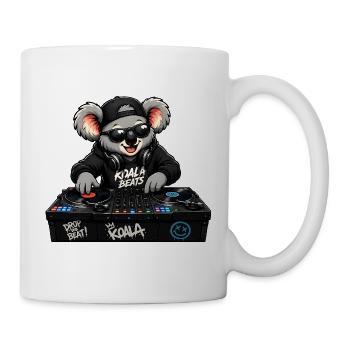 Süßer Koala als DJ - Tasse - Weiß - Rechts