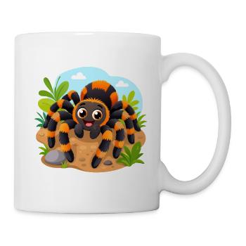 Lustige Vogelspinne - Tasse - Weiß - Rechts