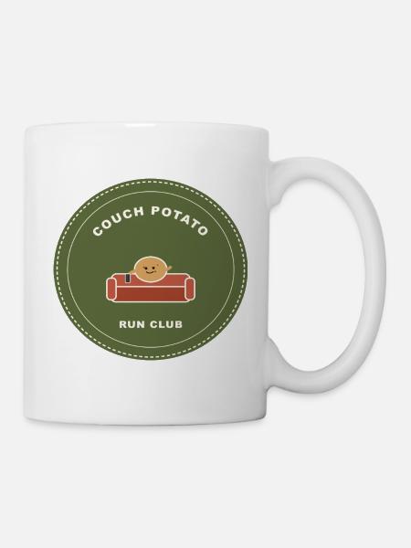 Couch Potato Run Club - Tasse - Weiß
