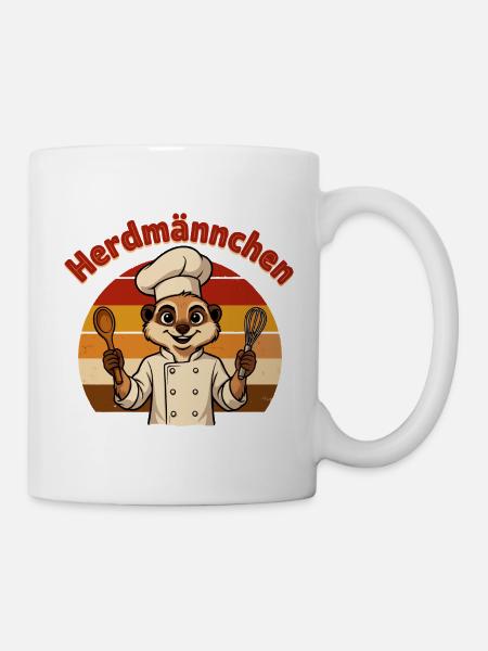 Koch Erdmännchen - Tasse - Weiß