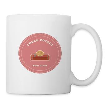 Couchpotato Laufclub Logo - Tasse - Weiß - Rechts