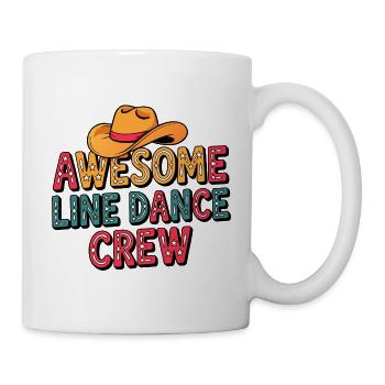 Cowboy Line Dance Crew - Tasse - Weiß - Rechts