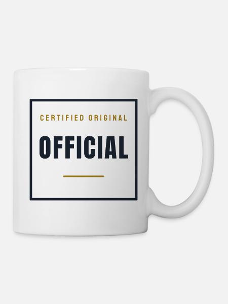 Official Stempel Retro - Offiziell Original - Tasse - Weiß